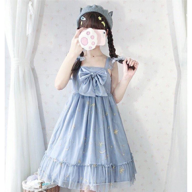 Đầm lolita nơ ngực