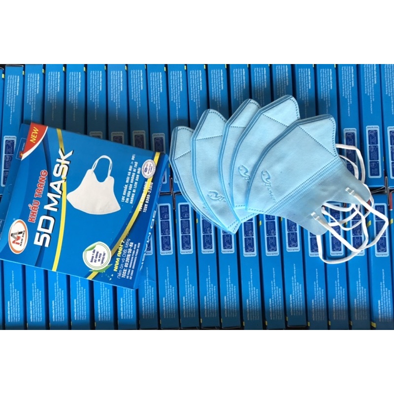 Thùng Khẩu trang 5D Mask  kháng khuẩn quai thun giá sỉ chính hãng Famapro
