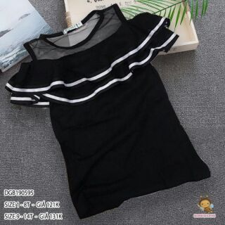 Đầm ren đen bé gái