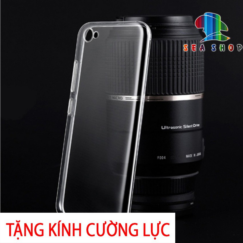 [TẶNG CƯỜNG LỰC]Ốp lưng Vivo V5 - Y67 silicon trong suốt