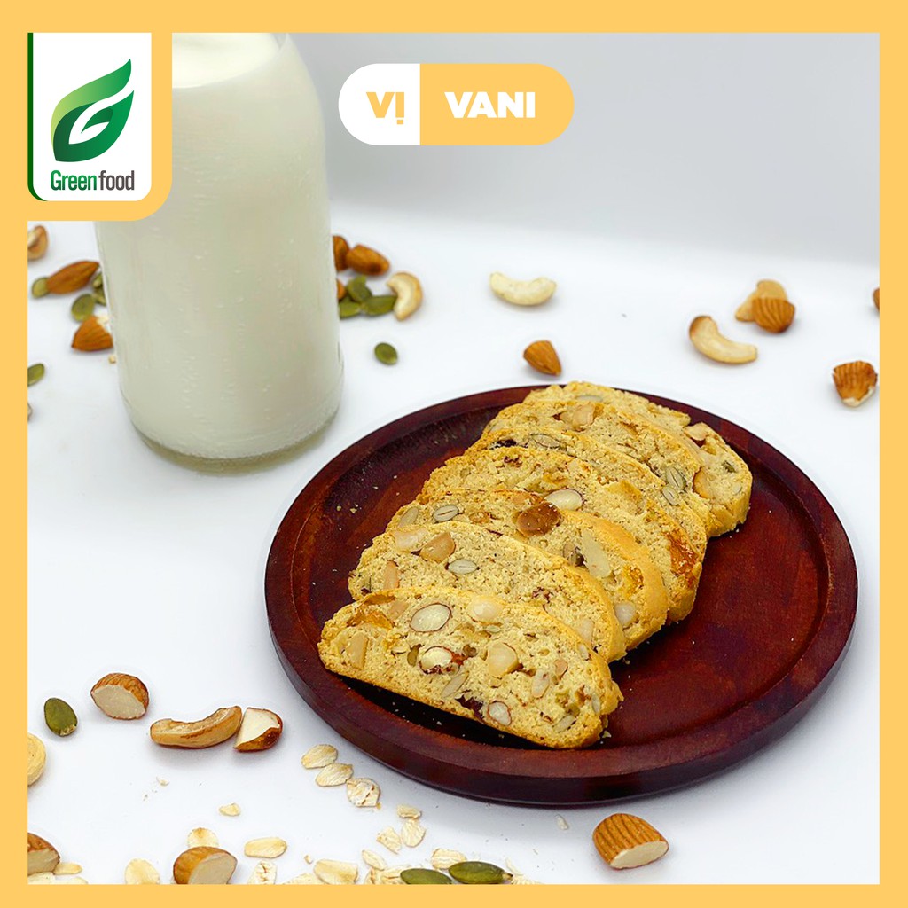 Biscotti nguyên cám 5 vị - Bánh ăn kiêng dành cho người giảm cân. GreenFood | BigBuy360 - bigbuy360.vn