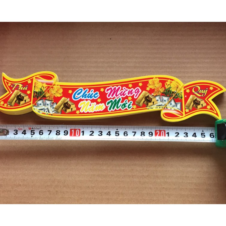 TEM DECAL DÁN CHÚC MỪNG NĂM MỚI 26CM 1 XẤP 50 TẤM