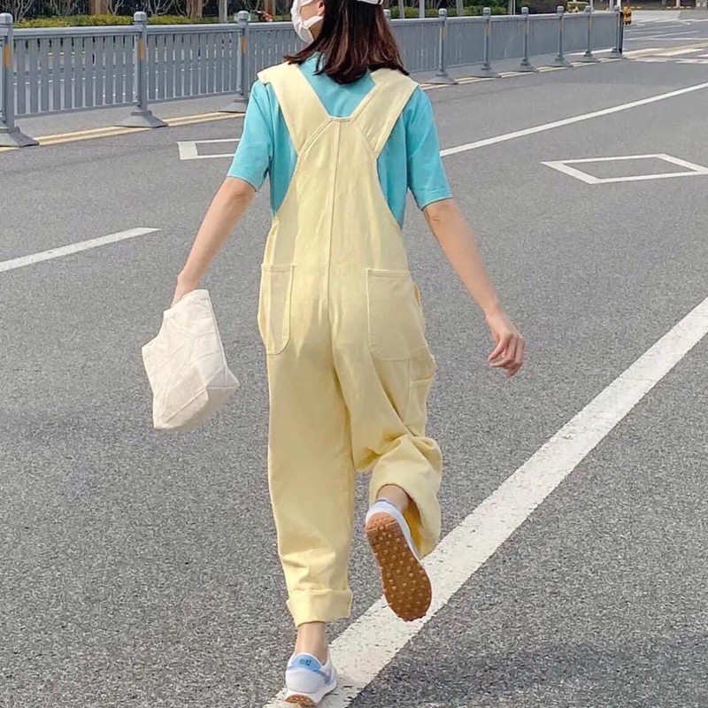 Quần yếm vàng đi chơi phong cách Hàn Quốc YD01 | BigBuy360 - bigbuy360.vn