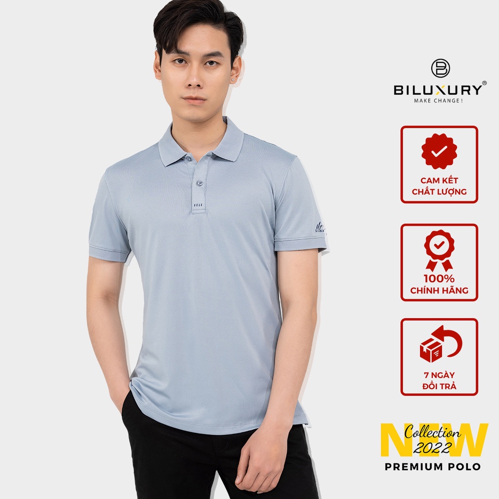 Áo polo nam cổ bẻ thời trang Biman by Biluxury kiểu dáng lịch lãm basic nhiều màu trẻ trung 5APCB007