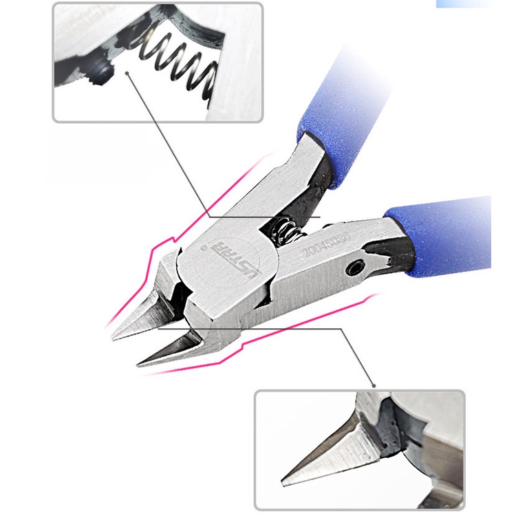 Dụng cụ kìm cắt mô hình USTAR kèm bộ đánh mài nhám mịn UA91560 UA91570 Ultra Thin Single Blade Nipper