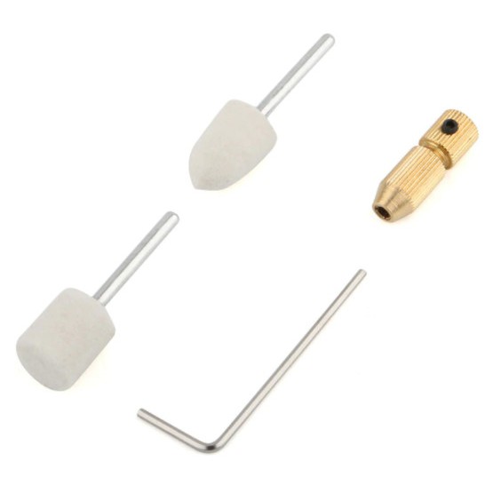 Đầu nối 3.0mm dùng cho máy cuốn keo Cj9+ (kèm 2 đầu bông tẩy keo hoặc đánh bóng)