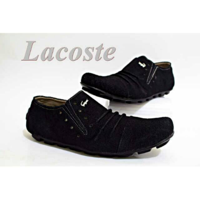 Lacoste Giày Lười Da Lộn 4 Màu Thời Trang Cho Nam