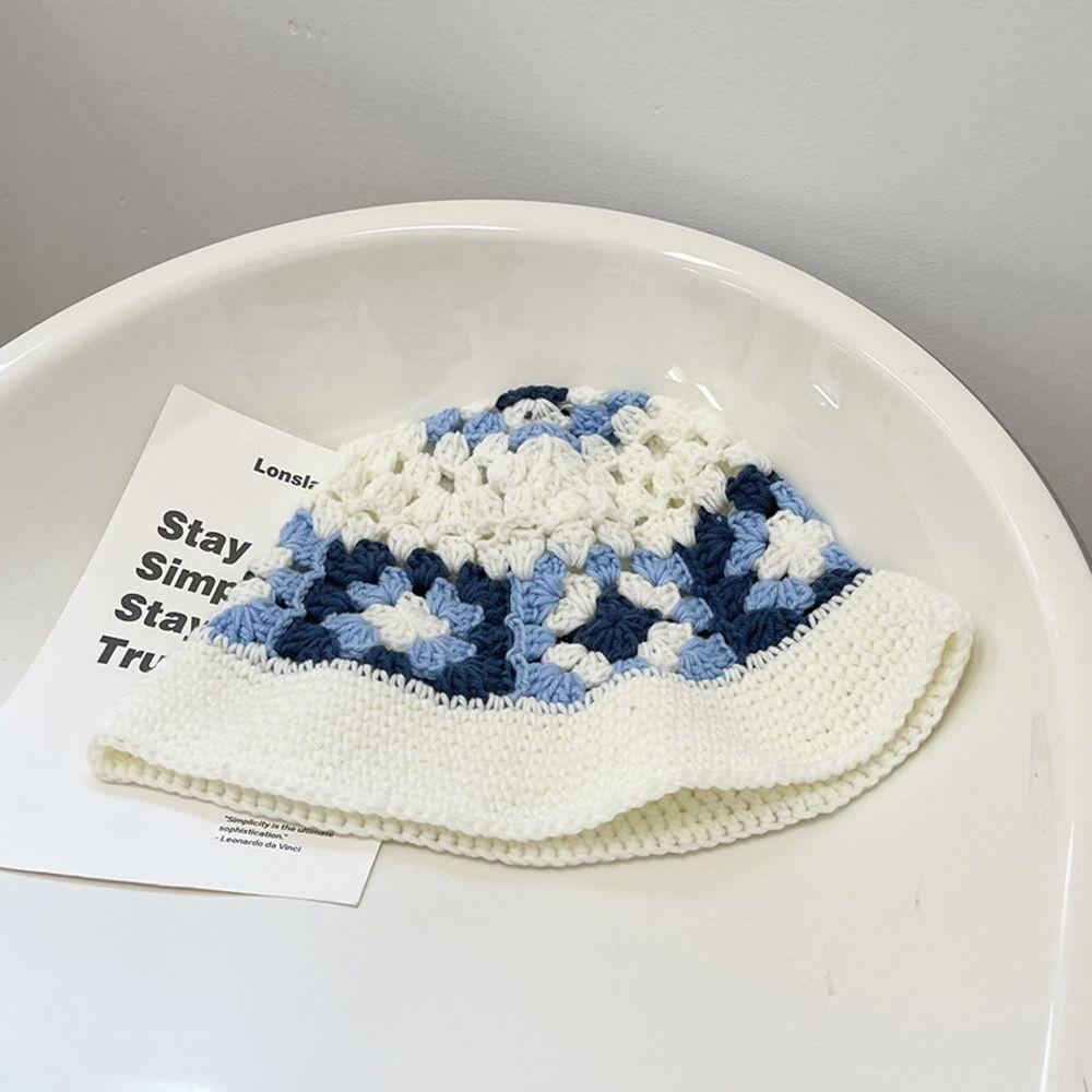 MXGOODS Nón Bucket Hoạ Tiết Hoa Thời Trang Thu Đông Cho Phái Nữ