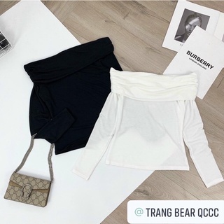 áo trễ vai cotton thun co giãn