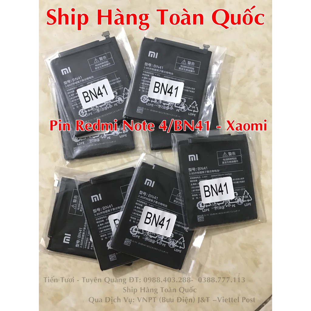 Pin Redmi Note 4/BN41