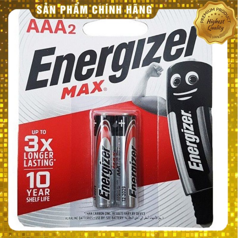 Pin Energizer Max  AAA / AA- Vỉ 2 viên 3A,2A