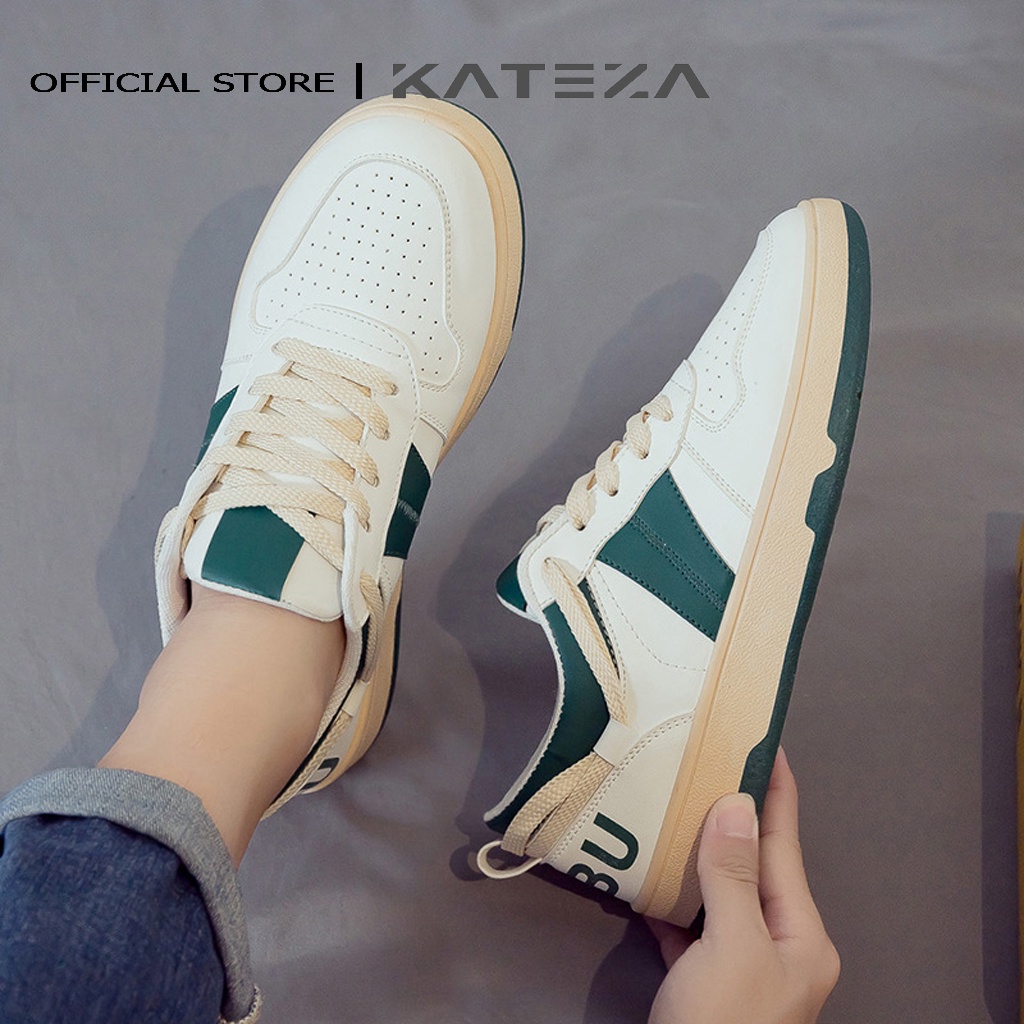 Giày thể thao nam chất liệu da cao cấp phong cách sneaker trẻ trung năng động full size - KATEZA MS51