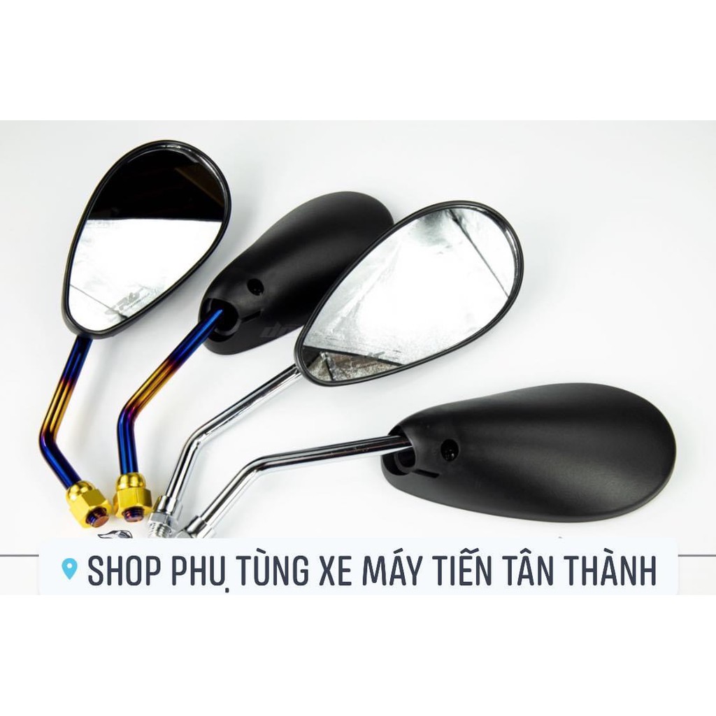 Cặp kính tai thỏ H2C Su cốt xi / Titan (kiếng chiếu hậu)_Dochoixemaynhapkhau