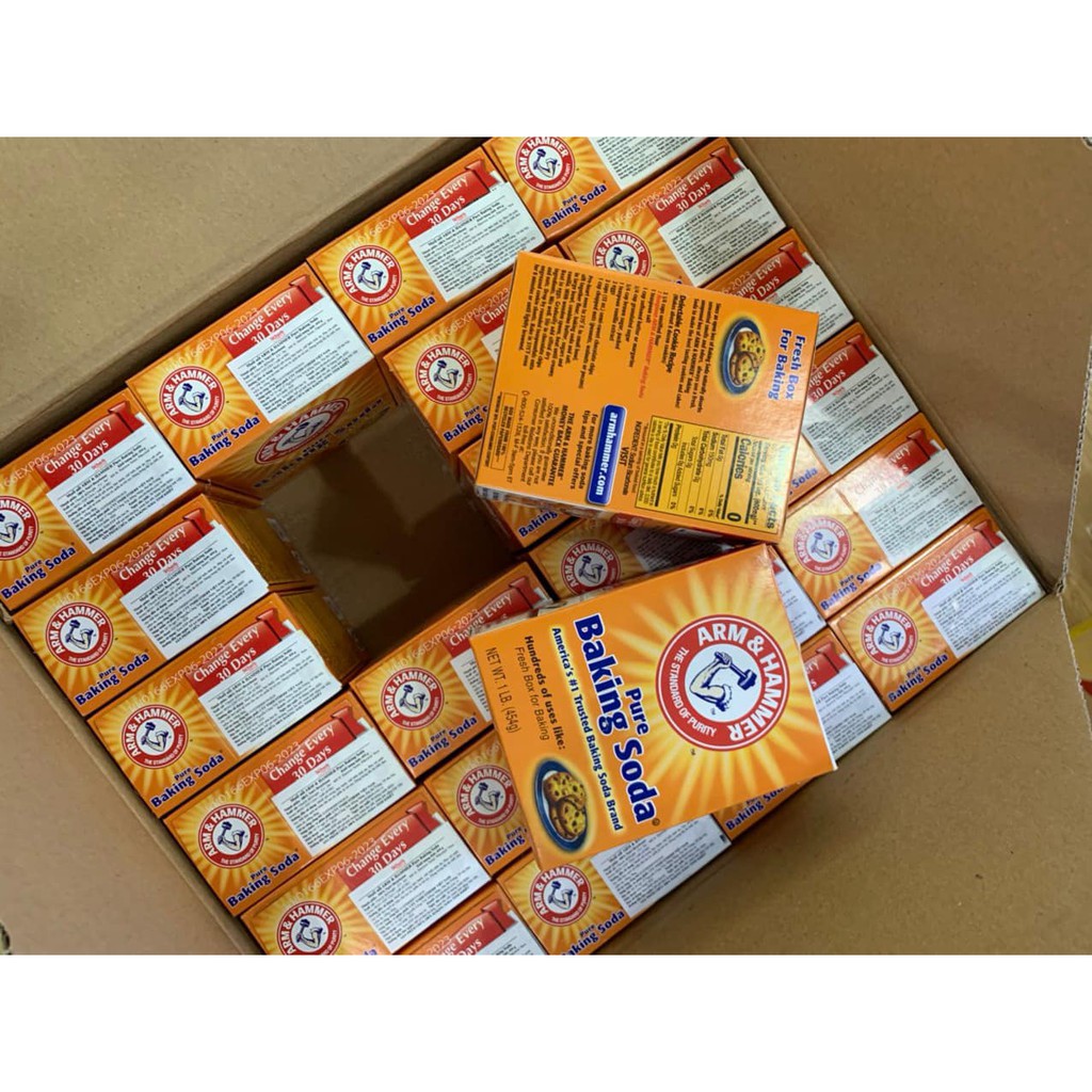 Baking soda Arm & Hammer hộp 454g