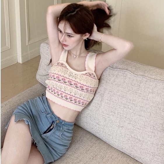 Áo Yếm Dệt Kim Hoa / 【ZHELIHANGFEI】