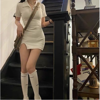ĐẦM BODY CỔ POLO LEN GÂN