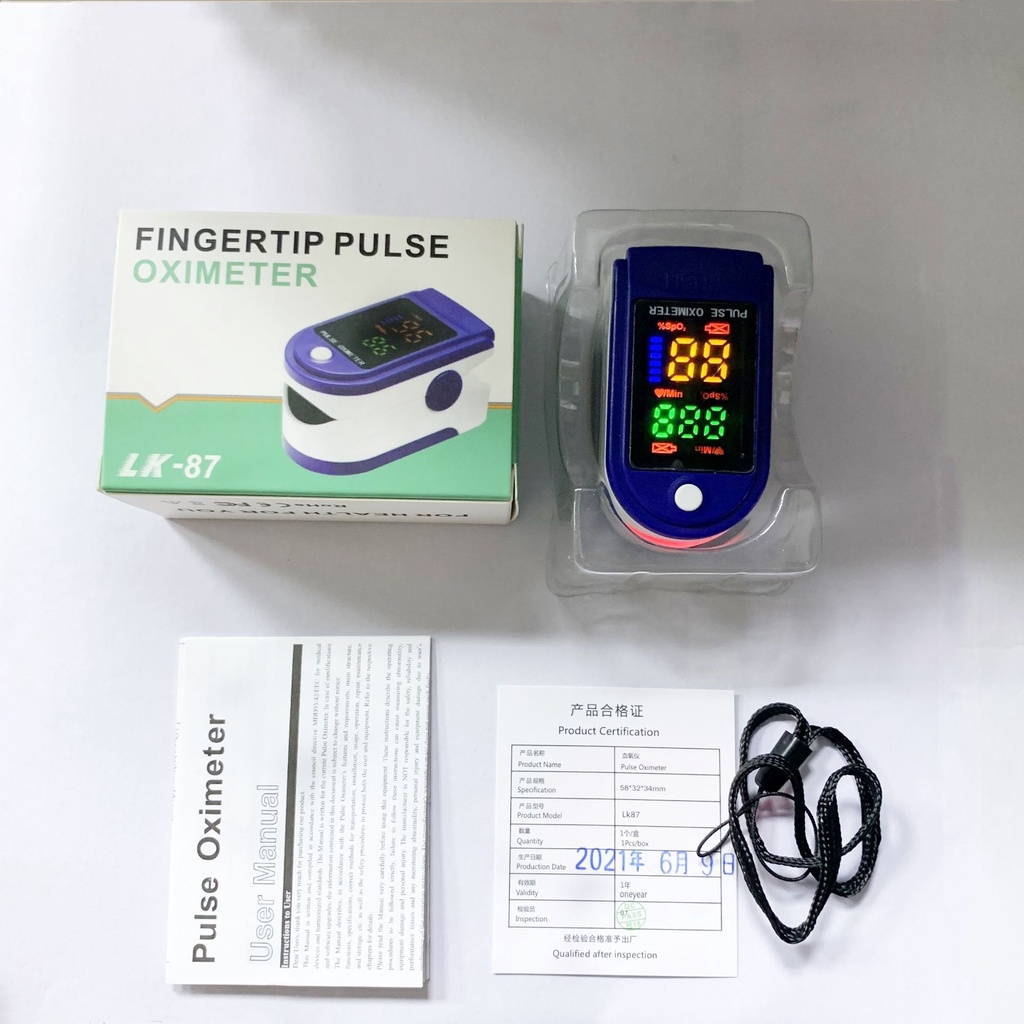 Máy đo nồng độ oxy pulse oximeter nồng độ oxy trong máu , đo nhịp tim. Đo thông số chuẩn, nhanh gọn. BH 5 năm.