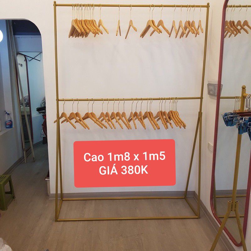 Sào Chữ Y 2 Tầng 1m8 x 1m2/1m4 - Sắt + Sơn Tĩnh Điện