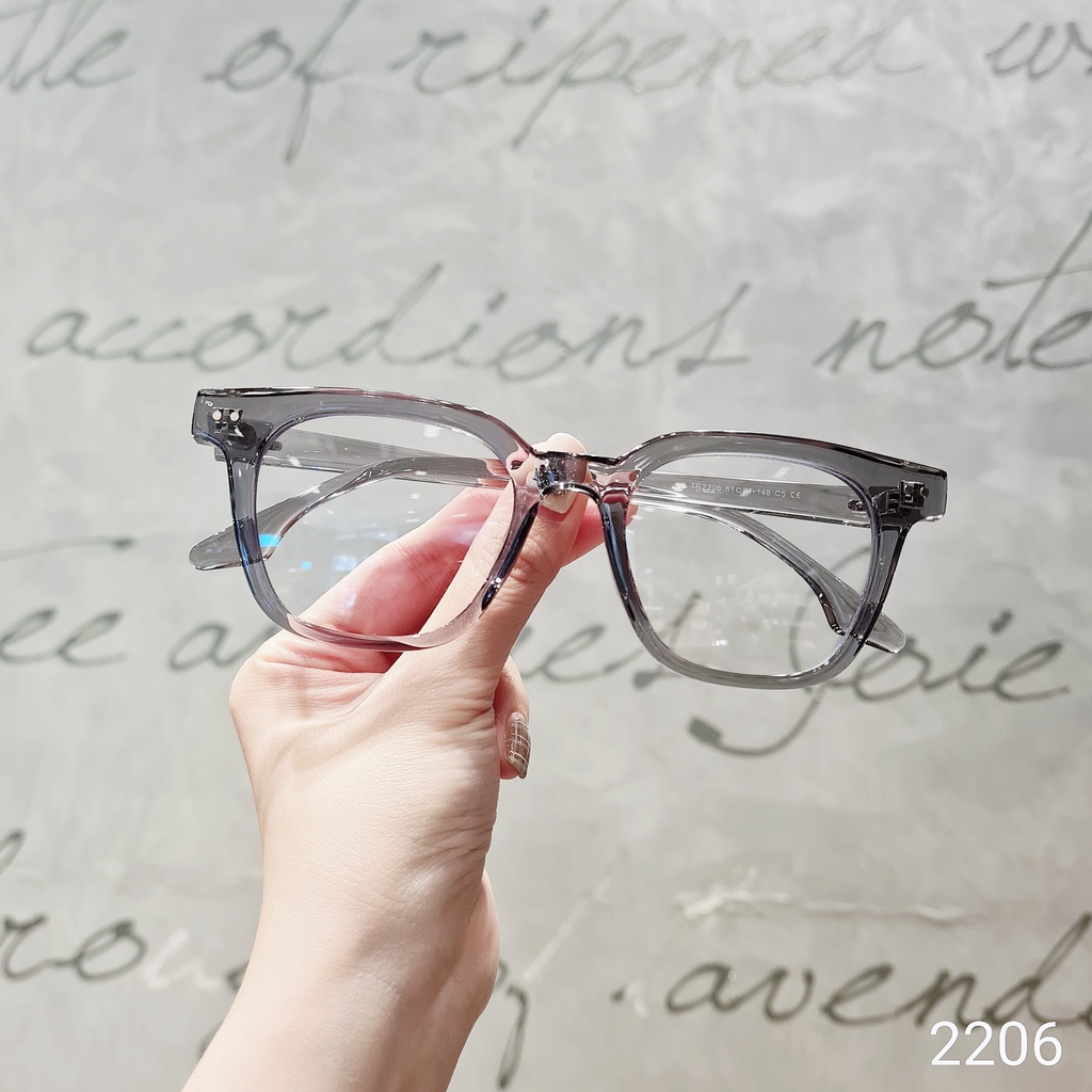 Kính gọng vuông nam nữ LILYEYEWEAR chất liệu nhựa cứng cáp thời trang Hàn Quốc SS N-01 2206