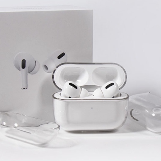 Case trong suốt - Vỏ bao airpod đựng tai nghe không dây 1 2 3 Pro i11 i12 i18 i100, chống trơn, chống nước, chống ố
