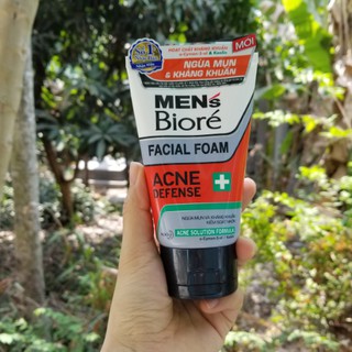 Sữa Rửa Mặt Biore Ngừa Mụn & Kháng Khuẩn Cho Nam 100g