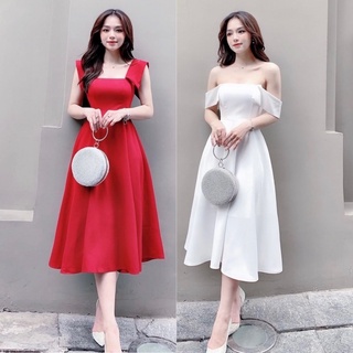 Đầm dự tiệc dạo phố cực xinh chất vải mềm mịn thiết kế may 2 lớp có mút ngực mã |Herin|