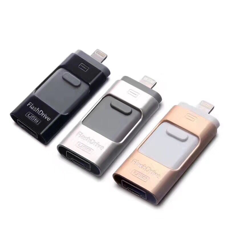 Usb Otg 3 Trong 1 32gb 64gb 128gb Cho Iphone 4 5 6 7 8 X Xs Max Xr 11 Pro Max