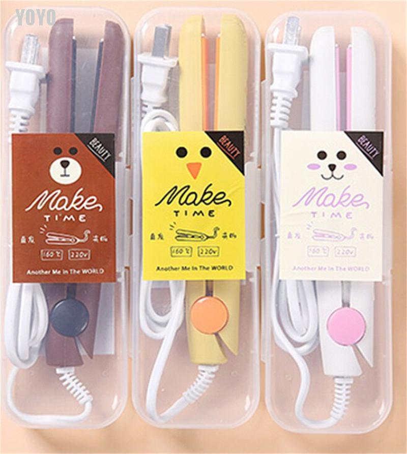 (Hàng Mới Về) Máy Duỗi Và Uốn Tóc 2 Trong 1 Mini Tiện Dụng Chất Lượng Cao