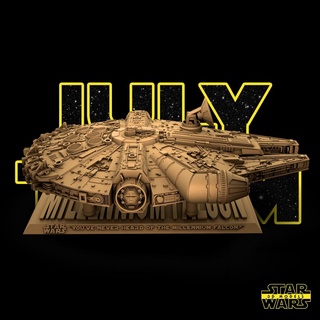 File in 3D mô hình Millennium Falcon Star Wars
