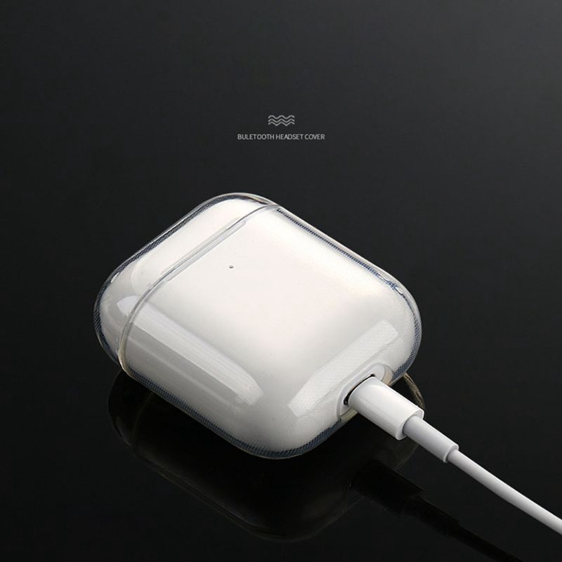 Vỏ Đựng Bảo Vệ Hộp Sạc Tai Nghe Airpods 1 / 2 Bằng Tpu Trong Suốt