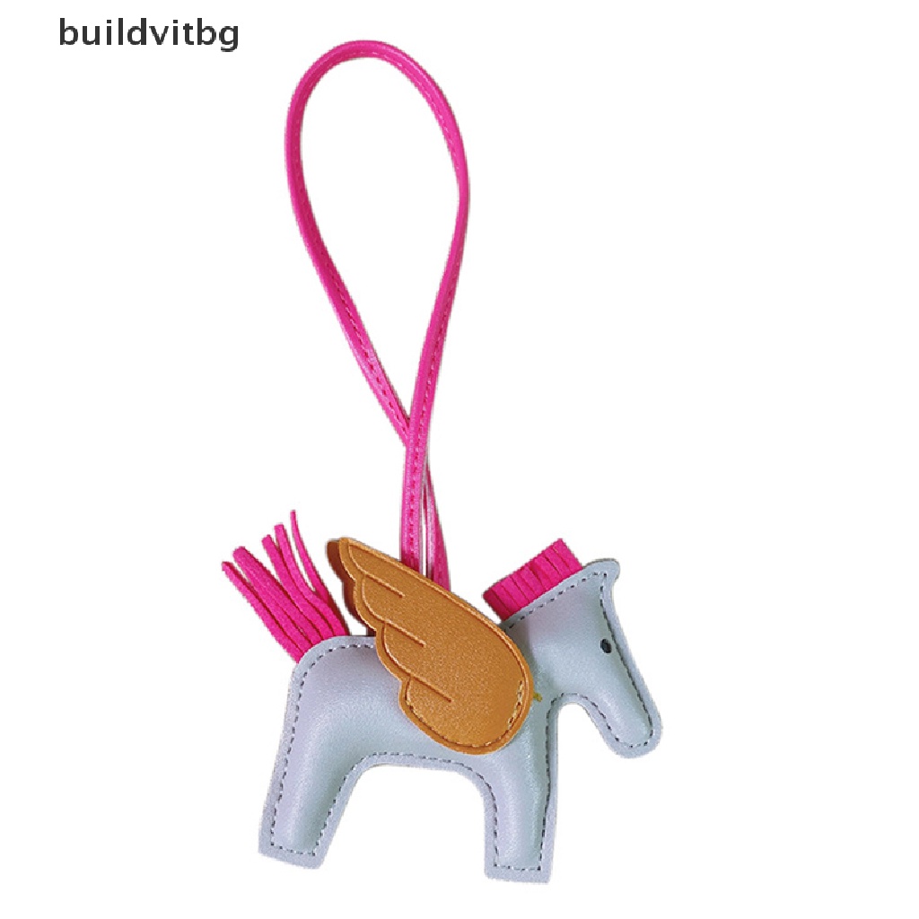 Móc Treo Chìa Khóa Bằng Da PU Hình Ngựa Trang Trí Túi Xách Nữ