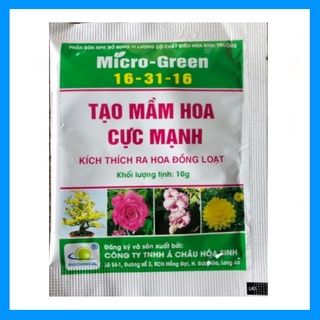 Kích ra hoa, tạo mầm hoa cực mạnh 10g, phân bón micro green