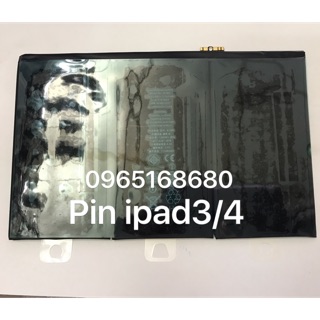 Pin ipad 3/4 zin theo máy-mới 100%