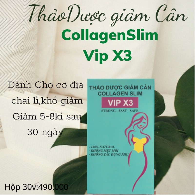 Thảo Dược Giảm Cân Collagen Slim Liệu Trình 15 ngày Giảm 3-5kg