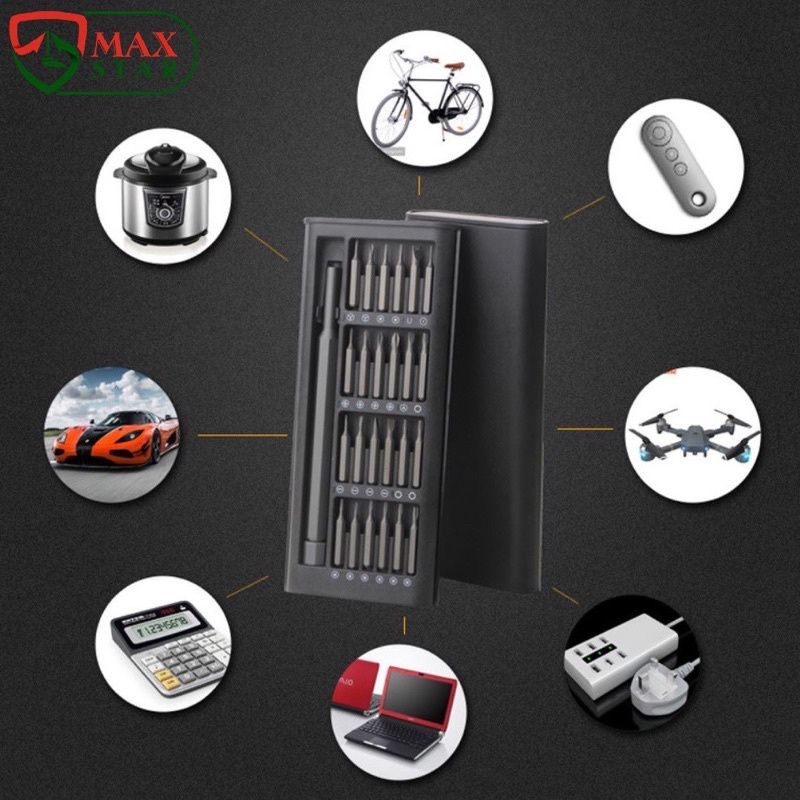 Bộ tô vít đa năng mini 24 đầu, Tua vít Đa năng cao cấp siêu bền Tô vít sửa điện thoại