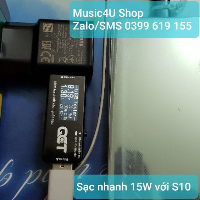Củ sạc nhanh Samsung EP-TA200 15W cho các dòng S và Note [Music4U]