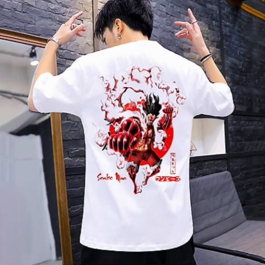 Áo OnePiece Luffy Mũ Rơm ATT-04, Áo thun Anime Manga One Piece Monkey D. Luffy Unisex Nam Nữ