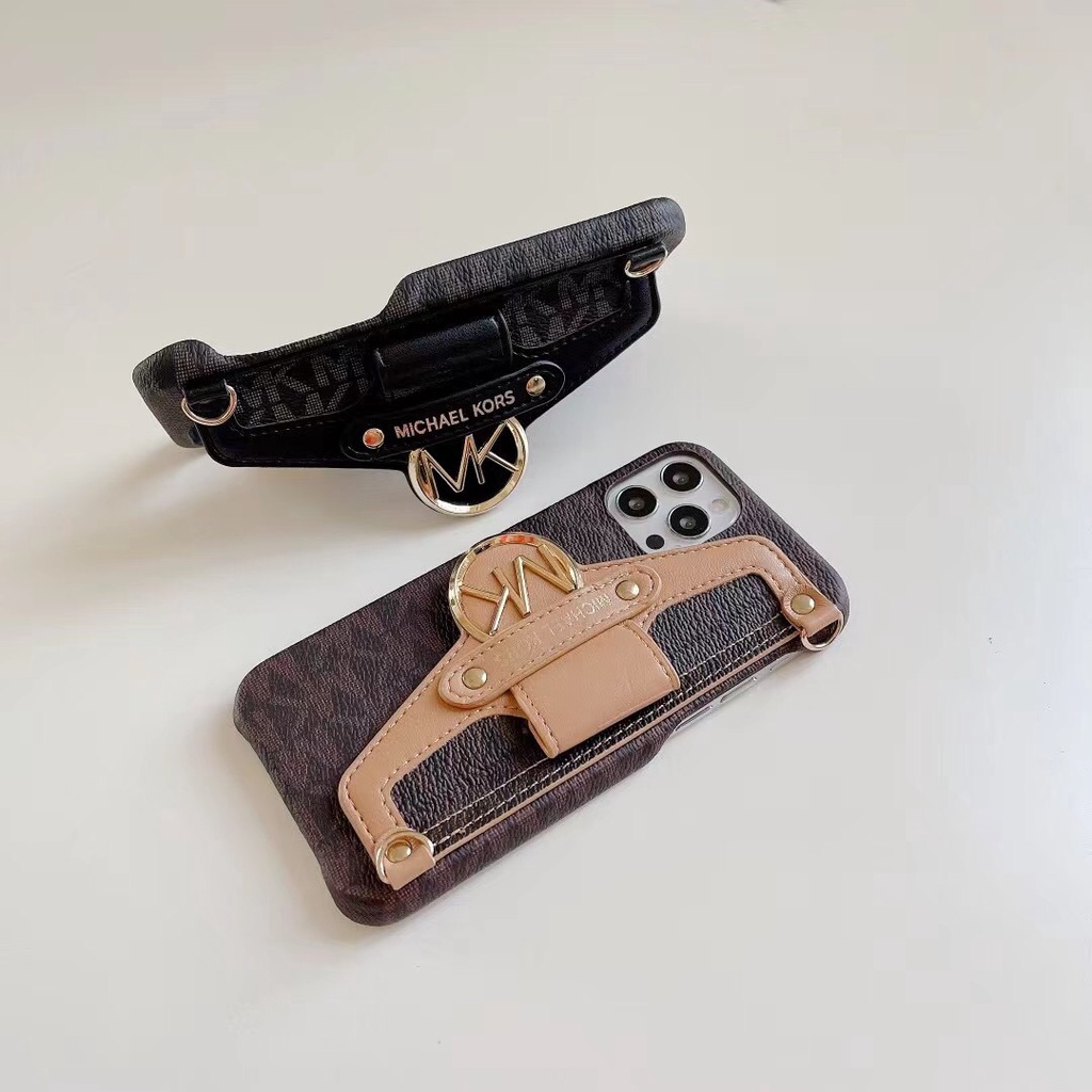 Ốp điện thoại thời trang Âu Mỹ có giá đỡ và dây đeo thích hợp cho iphone 13Promax/12Promax /11/X/Xr/Xsmax/7 8 plus