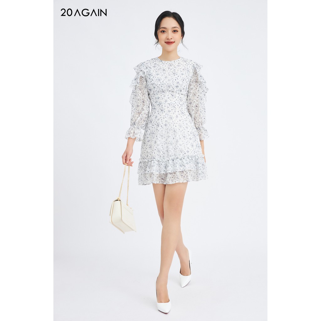 Đầm xòe dài tay gấu 2 tầng bèo - 20 Again - DEC0054 | BigBuy360 - bigbuy360.vn