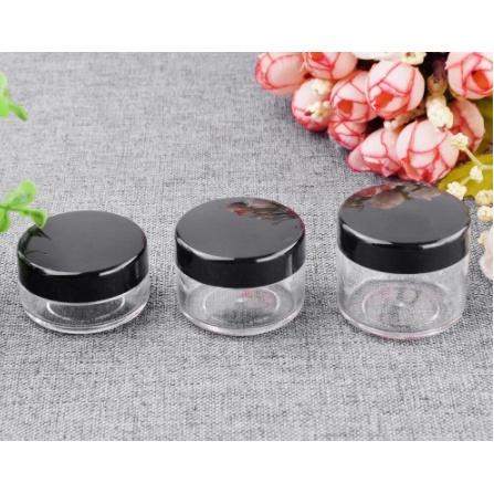 Hũ nhựa trong nắp den 20gr/30gr [Giá Sỉ/ Lẻ]