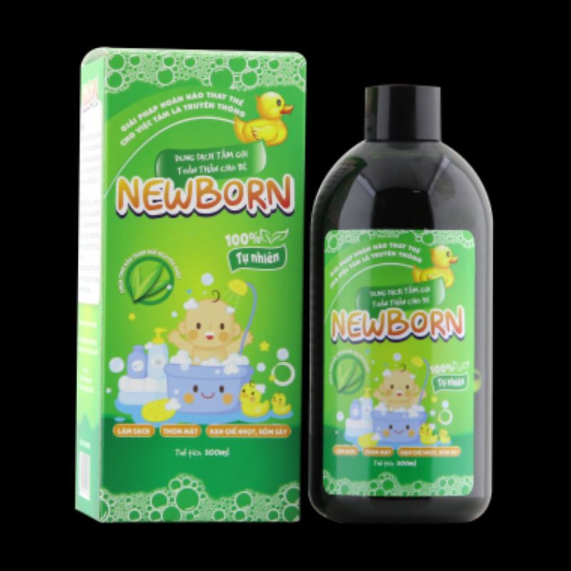 Nước Tắm Thảo Dược BABI BOSS BB24  300ml Sạch Rôm Sảy, Hăm Tã, Mẩn Ngứa Ở Trẻ An Toàn Từ Thảo Dược