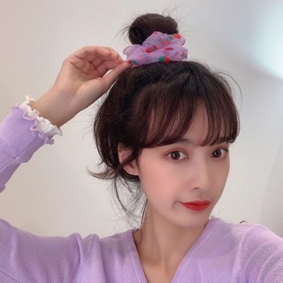Set 3 Cúc Scrunchies Dây Cột tóc scrunchies voan