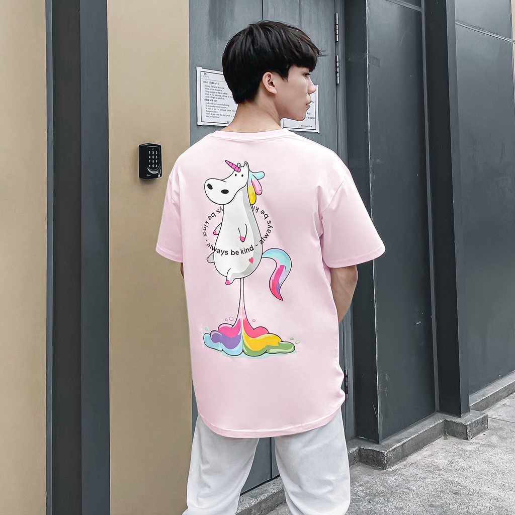 Áo Thun The Kind Unicorn Màu Hồng