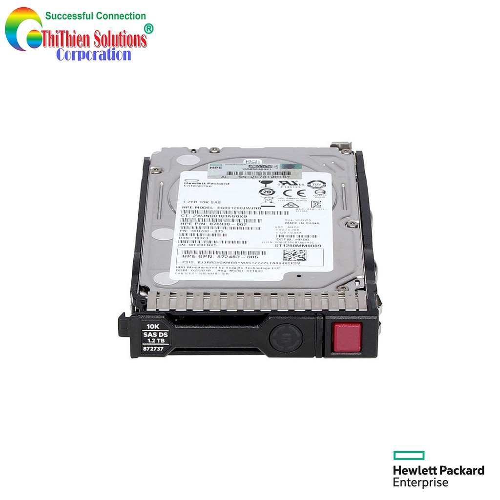 Ổ Cứng Máy Chủ (HDD) HPE 300GB, 600GB, 1.2TB, 1.8TB, 2.4TB SAS 12G Enterprise 10K SFF (2.5in)