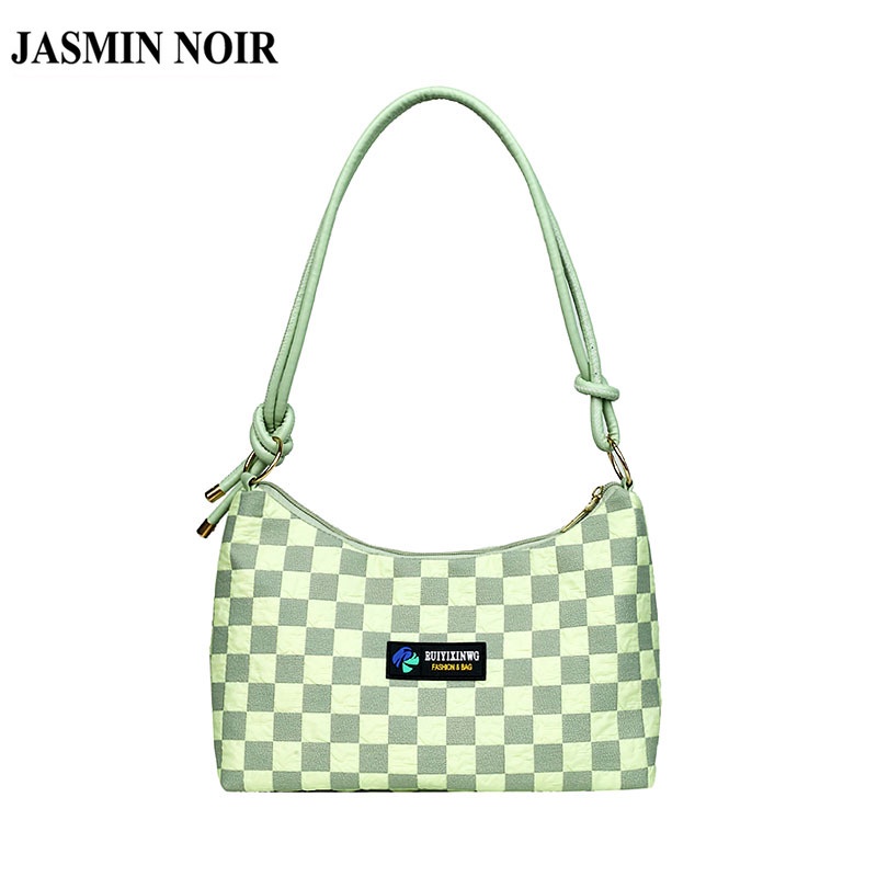 Túi đeo chéo JASMIN NOIR họa tiết caro đơn giản thời trang cho nữ