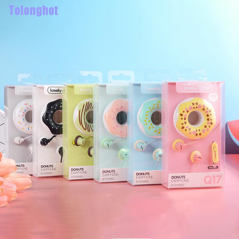 Tai Nghe Nhét Tai 3.5mm Hình Bánh Donut Dễ Thương | BigBuy360 - bigbuy360.vn