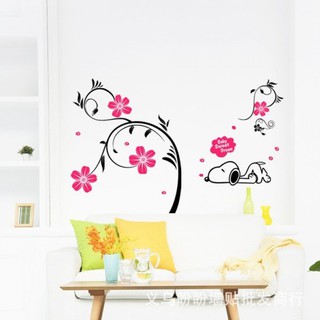 Decal dán tường hoa