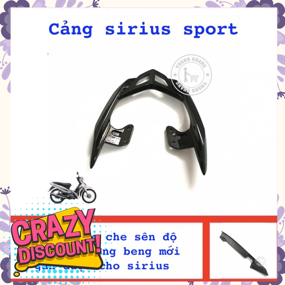 Cảng Sirius sport màu đen thanh khang tặng carte che sên độ chế  006001114  006000432