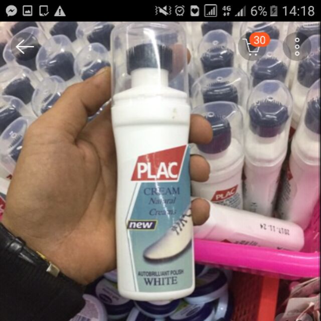 Lau chùi sạch giày Plac 100ml