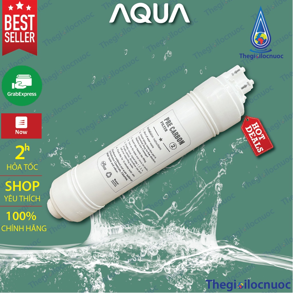 Bộ lõi lọc thô 123 đúc AQUA nối nhanh dùng cho KORIHOME, SUNHOUSE, KANGAROO, MUTOSI